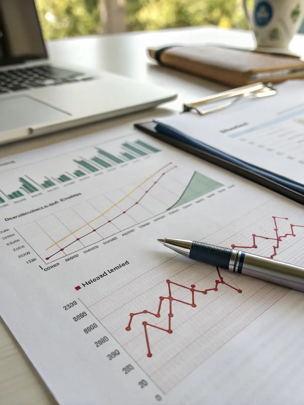 A graph showing a steady upward trend, representing sustainable growth and increased profitability for clients.