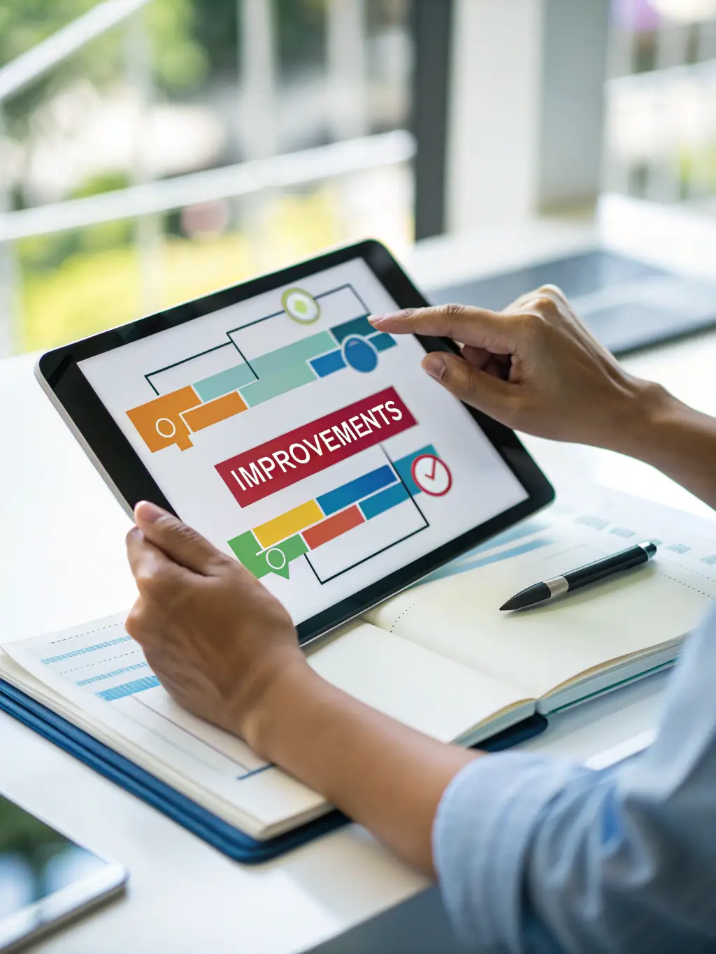 A streamlined operational process depicted visually, showcasing efficiency and optimization in business operations.